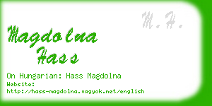 magdolna hass business card